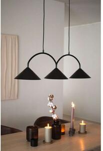 Globen Lighting viseča svetilka CURVE 3, črna, 3-svetilna, 95 cm, zatemnjen, Črna, Dnevna soba / jedilnica, Kovina, Vintage
