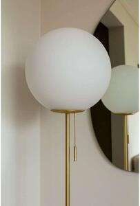 Globen Lighting Stojna svetilka Torrano Višina 145 cm Travertin, Bež, Dnevna soba / jedilnica, Steklo, Dizajn, Globus