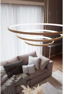 By Rydéns LED obesna svetilka Trione znamke Rydens, naravna, Ø 80 cm, les, Les, Dnevna soba / jedilnica, Les, Sodobni