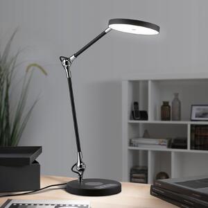Paulmann LED namizna svetilka Numis, črna, dim, CCT, zatemnjen, Črna, Študija / pisarna, Aluminij, Sodobni