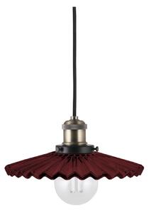 Globen Lighting obesna svetilka COBBLER, temno rdeča, Ø 25 cm, zatemnjen, Rdeča, Dnevna soba / jedilnica, Steklo, Vintage