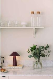Globen Lighting Akku-Tischlampe Cannes, temno rdeča 26 cm IP44, zatemnjen, Rdeča, Dnevna soba / jedilnica, Plastika, Skandinavski