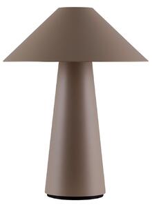 Globen Lighting Akku-Tischleuchte Cannes, rjava, 26 cm, IP44, zatemnjen, Rjava / rjasta, Dnevna soba / jedilnica, Plastika, Skandinavski