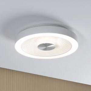 Paulmann LED stropna svetilka Volea, bela/srebrna Ø 32 cm IP44 dim, zatemnjen, Bela, Kopalnica, Plastika, Sodobni