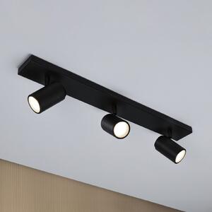 Paulmann stropni reflektor Zyli črn dolžina 60 cm 2-flg. IP44, zatemnjen, Črna, Kopalnica, Kovina, Sodobni, Strop z več plameni