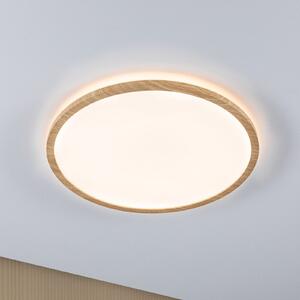 Paulmann LED stropna svetilka Atria Shine Ø42cm hrast IP44 3.000K, Les, Kopalnica, Plastika, Sodobni