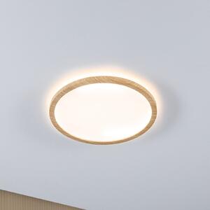 Paulmann LED stropna svetilka Atria Shine Ø29cm hrast IP44 3.000K, Les, Kopalnica, Plastika, Sodobni