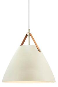 DFTP by Nordlux Visoka svetilka Strap, peščene barve, Ø 36 cm, kovina/usnje, zatemnjen, Bež, Dnevna soba / jedilnica, Tkanine / tekstil, Skandinavski