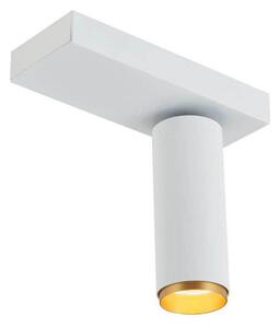 LOOM DESIGN LED stropni reflektor X-Beam, 1-flg., bel, zatemnjen, Bela, Dnevna soba / jedilnica, Aluminij, Sodobni
