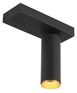 LOOM DESIGN LED stropni reflektor X-Beam, 1-flg., črn, zatemnjen, Črna, Dnevna soba / jedilnica, Aluminij, Sodobni