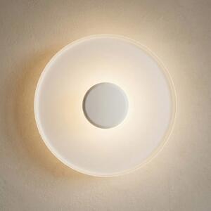 Vibia Top LED stenska svetilka Ø 40 cm bela, zatemnjen, Bela, Dnevna soba / jedilnica, Kovina, Sodobni