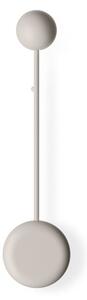 Vibia Pin 1690 LED stenska svetilka, 40 cm, krem, Bež, Dnevna soba / jedilnica, Kovina, Sodobni