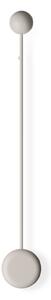 Vibia Pin 1692 LED stenska svetilka, 70 cm, krem, Bež, Dnevna soba / jedilnica, Kovina, Sodobni