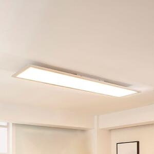 Arcchio LED panel Lysander, 50W, CCT, 119cm, srebrn, zatemnjen, Kovinska, Študija / pisarna, Aluminij, Sodobni