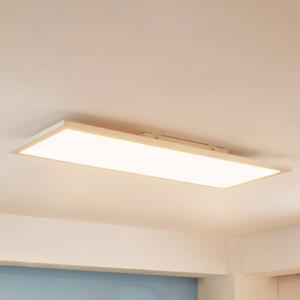 Arcchio Enja LED panel, 79,5 cm x 29,5 cm, zatemnjen, Bela, Študija / pisarna, Kovina