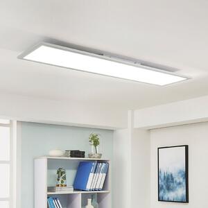 Arcchio LED panel Lysander, 32W, CCT, 119cm, srebrn, zatemnjen, Kovinska, Študija / pisarna, Aluminij, Sodobni