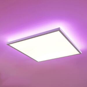 Arcchio LED panel Brenda, 60 cm x cm, CCT, daljinski upravljalnik, zatemnjen, Bela, Dnevna soba / jedilnica, Plastika, Sodobni