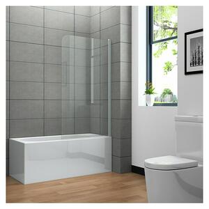 Paravan za kad Clear (Š x V: 75 x 130 cm, 1 kos, Bele barve)
