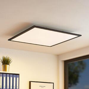 Lindby LED panel Nelios, 62 x cm, CCT, črna, kovina, zatemnjen, Črna, Kuhinja, Plastika, Sodobni