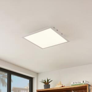 Lindby LED plošča Quais, 40 x cm, bela, aluminij, 4.000K, Bela, Kuhinja, Aluminij, Sodobni