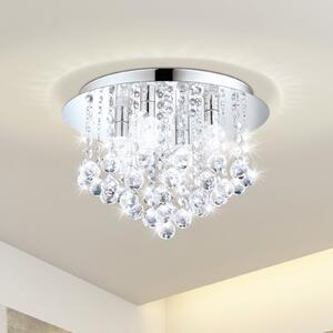 EGLO Almonte LED stropna svetilka z obeskom, 35 cm, Kovinska, Dnevna soba / jedilnica, Kristal