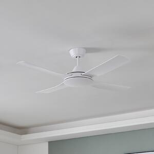 EGLO Stropni ventilator Bondi 1, bela mat barva, daljinski upravljalnik, Bela, Dnevna soba / jedilnica, Plastika