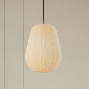 Lindby Obesek Helin, bež, Ø 30 cm, tkanina, zatemnjen, Bež, Dnevna soba / jedilnica, Tkanine / tekstil, Sodobni