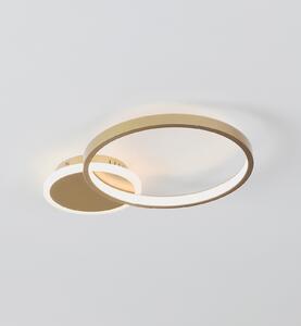 EGLO Stropna svetilka LED Gafares, zlata, aluminij, 41 cm daljinski upravljalnik CCT, zatemnjen, Zlata / medeninasta, Dnevna soba / jedilnica, Kovina, Sodobni, Strop z več plameni