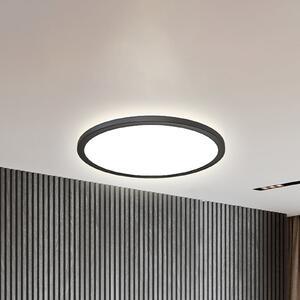 B.K. Licht LED-panel Slim Remote RGBW, Ø 42 cm, črn, osvetlitev ozadja, zatemnjen, Črna, Študija / pisarna, Plastika