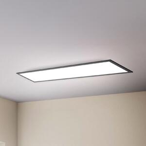 B.K. Licht LED-panel Odin Remote CCT, 100 x 25 cm, črn, zatemnjen, Črna, Študija / pisarna, Kovina, Sodobni