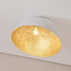 SIGMA Stropna svetilka Sfera, Ø 50 cm, bela/zlata, zatemnjen, Zlata / medeninasta, Dnevna soba / jedilnica, Kovina, Sodobni