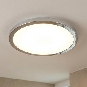 LIGHTME LED stropna svetilka Aqua Ø30,2cm krom, Kovinska, Kopalnica, Kovina, Sodobni