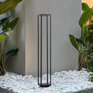 Lucande Luč LED za osvetlitev poti Thorvid, višina 120 cm, črna, Črna, Aluminij, Sodobni