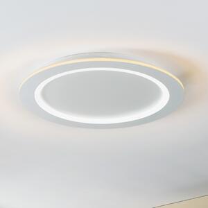 EGLO connect LED stropna svetilka Padrogiano-Z, Ø 60 cm, bela, zatemnjen, Bela, Dnevna soba / jedilnica, Kovina, Sodobni