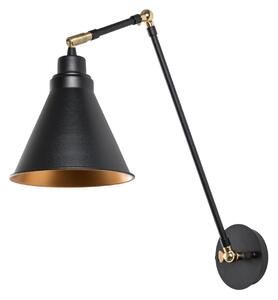 Opviq Stenna svetilka Berceste 7956, črna/zlata, višina 56 cm, zatemnjen, Črna, Dnevna soba / jedilnica, Kovina