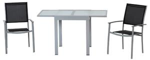 Gardenson Vrtni Set Milano, 3-delni, Raztegljiva Miza