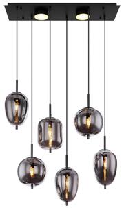 Globo Viseča Led-svetilka 15345-6l Blacky