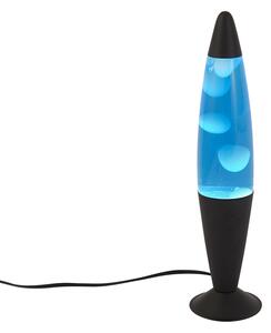 Lava svetilka modra z belim voskom vklj. LED - Molten Lava
