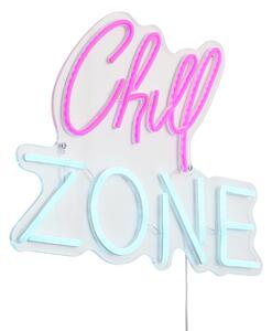 Neonska stenska svetilka roza z modro vklj. LED - Chill Zone
