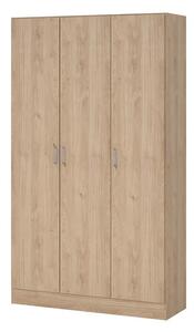 Garderobna omara v hrastovem dekorju v naravni barvi 104x181x36 cm Focus – Tvilum