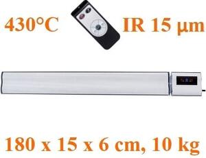 Infrardeči grelec z WiFi, ElectricSun 2800W in 1400W, beli, električni grelnik s termostatom in daljinskim upravljalnikom, montaža na steno in strop