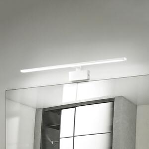 IDEAL LUX LED-stenna svetilka Alma, bela kovina, širina 51 cm, Bela, Dnevna soba / jedilnica, Kovina, Sodobni, Stenska vtičnica spodaj