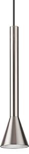 IDEAL LUX LED obesna svetilka Diesis, nikljevo barva, Ø 6 cm, kovina, Kovinska, Dnevna soba / jedilnica, Kovina, Sodobni