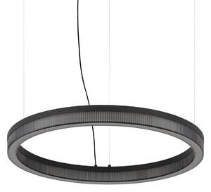 IDEAL LUX LED-visoka svetilka Crown, premer 60 cm, črna, kovinska, Črna, Dnevna soba / jedilnica, Kovina, Sodobni