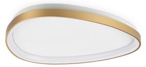 IDEAL LUX LED-stropna svetilka Gemini 61, medenina, 3000 K, DALI/PUSH, zatemnjen, Zlata / medeninasta, Dnevna soba / jedilnica, Kovina, Sodobni
