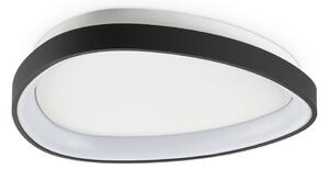 IDEAL LUX LED-stropna svetilka Gemini, črna, 42 cm, 4000 K, vklop/izklop, Črna, Dnevna soba / jedilnica, Kovina, Sodobni