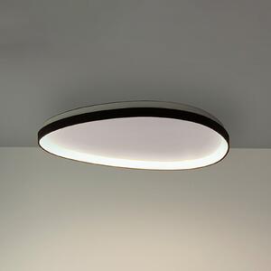 IDEAL LUX LED-stropna svetilka Gemini 61, črna, 3000 K, DALI/PUSH, zatemnjen, Črna, Dnevna soba / jedilnica, Kovina, Sodobni