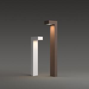 IDEAL LUX LED-ulična svetilka Sirio, bela, višina 60 cm, kovinska, Bela, Aluminij, Sodobni