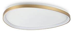 IDEAL LUX LED-stropna svetilka Gemini, medenina, 81 cm, 4000 K, vklop/izklop, Zlata / medeninasta, Dnevna soba / jedilnica, Kovina, Sodobni