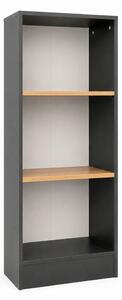 REGAL 52/114/30 cm antracit, medeni hrast